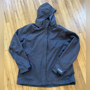REI Co-Op Grey All Weather Lined Utility Jacket with detachable hood | XL